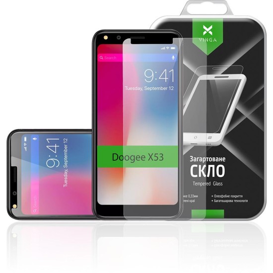 Стекло защитное Vinga для Doogee X53 (VTPGS-DX53)