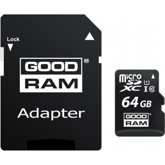 Карта пам'яті Goodram 64GB microSDXC Class 10 (M1AA-0640R12) Карта пам'яті Goodram 64GB microSDXC Class 10 (M1AA-0640R12)