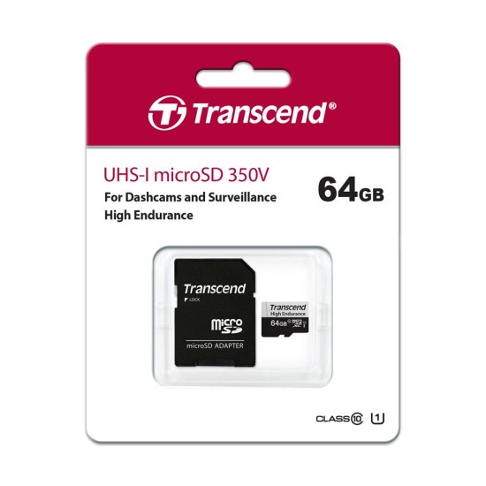 Карта пам'яті Transcend 64GB microSDXC class 10 UHS-I U1 High Endurance (TS64GUSD350V) Карта пам'яті Transcend 64GB microSDXC class 10 UHS-I U1 High Endurance (TS64GUSD350V)