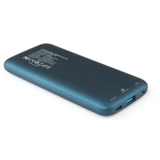 Батарея универсальная Vinga 10000 mAh Wireless QC3.0 PD soft touch blue (BTPB3510WLROBL) Батарея универсальная Vinga 10000 mAh Wireless QC3.0 PD soft touch blue (BTPB3510WLROBL)