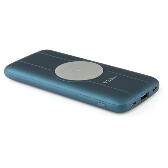 Батарея универсальная Vinga 10000 mAh Wireless QC3.0 PD soft touch blue (BTPB3510WLROBL) Батарея универсальная Vinga 10000 mAh Wireless QC3.0 PD soft touch blue (BTPB3510WLROBL)