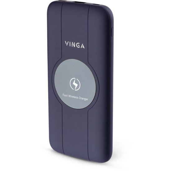 Батарея универсальная Vinga 10000 mAh Wireless QC3.0 PD soft touch purple (BTPB3510WLROP) Батарея универсальная Vinga 10000 mAh Wireless QC3.0 PD soft touch purple (BTPB3510WLROP)