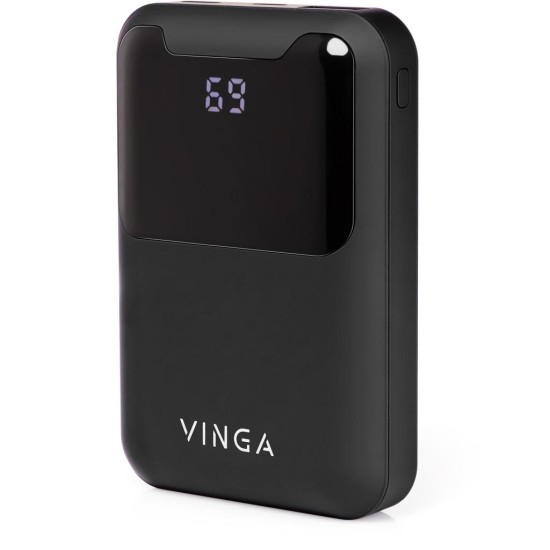 Батарея универсальная Vinga 10000 mAh Display soft touch black (BTPB0310LEDROBK) Батарея универсальная Vinga 10000 mAh Display soft touch black (BTPB0310LEDROBK)
