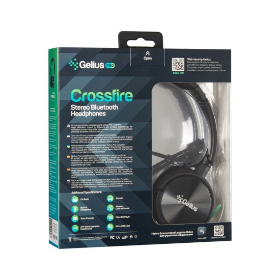 Навушники Gelius Pro Crossfire Black (GP HP-007 Black) Навушники Gelius Pro Crossfire Black (GP HP-007 Black)