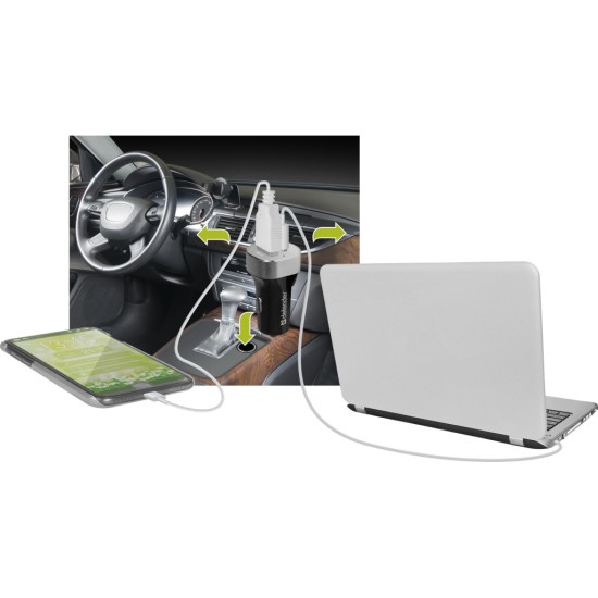 Зарядное устройство Defender UCG-01 авто, 1 порт USB + TypeC, 5V / 5.4A (83569) Зарядное устройство Defender UCG-01 авто, 1 порт USB + TypeC, 5V / 5.4A (83569)