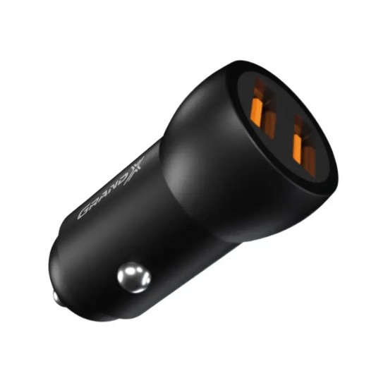 Зарядний пристрій Grand-X car 2,1A, 12-24V, Black 2USB 5V/2.1A (CH-26) Зарядний пристрій Grand-X car 2,1A, 12-24V, Black 2USB 5V/2.1A (CH-26)