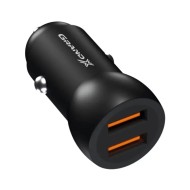 Зарядний пристрій Grand-X car 2,1A, 12-24V, Black 2USB 5V/2.1A (CH-26)