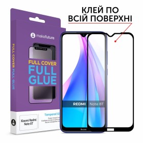 Скло захисне MakeFuture Xiaomi Redmi Note 8T Full Cover Full Glue (MGF-XRN8T)