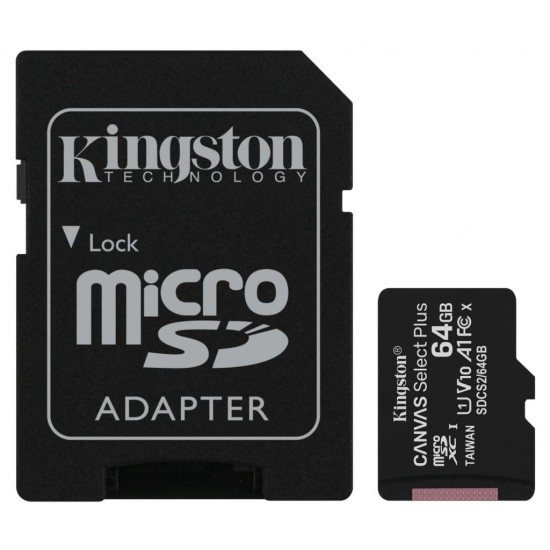 Карта памяти Kingston 64GB micSDXC class 10 A1 Canvas Select Plus (SDCS2/64GB) Карта памяти Kingston 64GB micSDXC class 10 A1 Canvas Select Plus (SDCS2/64GB)