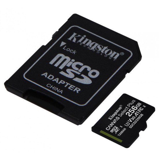 Карта пам'яті Kingston 256GB microSD class 10 A1 Canvas Select Plus (SDCS2/256GB) Карта пам'яті Kingston 256GB microSD class 10 A1 Canvas Select Plus (SDCS2/256GB)