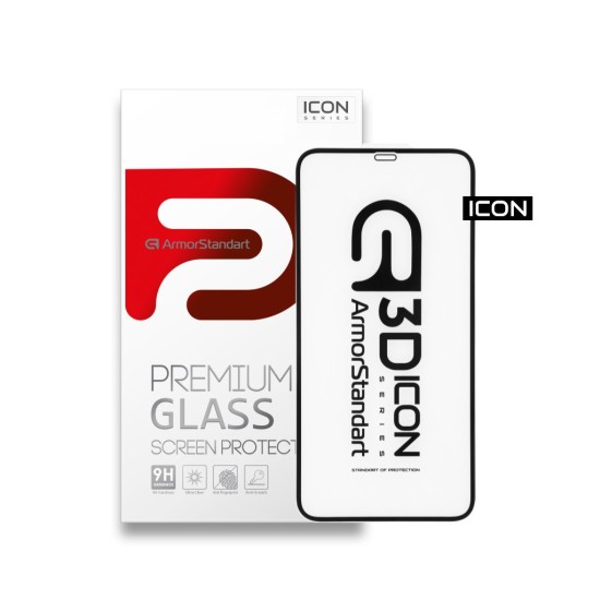 Скло захисне Armorstandart Icon 3D для Apple iPhone 11 Pro Max Black (ARM55717-GI3D-BK) Скло захисне Armorstandart Icon 3D для Apple iPhone 11 Pro Max Black (ARM55717-GI3D-BK)