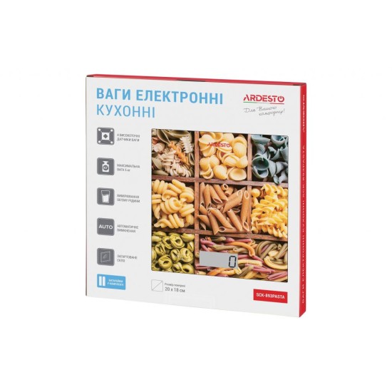Ваги кухонні Ardesto SCK-893PASTA Ваги кухонні Ardesto SCK-893PASTA