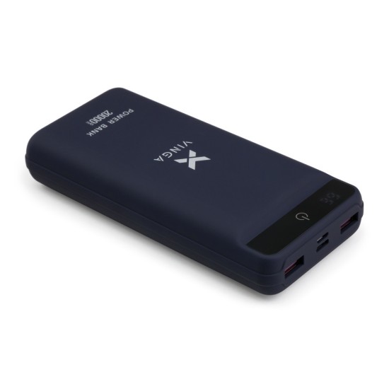 Батарея универсальная Vinga 20000 mAh QC3.0 Display soft touch purple (VPB2QLSP) Батарея универсальная Vinga 20000 mAh QC3.0 Display soft touch purple (VPB2QLSP)