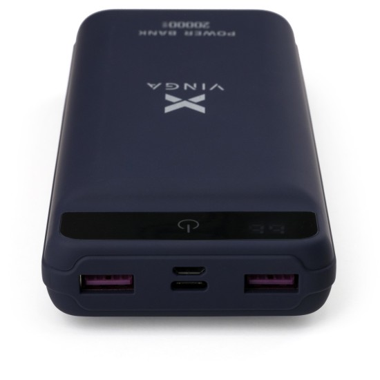 Батарея универсальная Vinga 20000 mAh QC3.0 Display soft touch purple (VPB2QLSP) Батарея универсальная Vinga 20000 mAh QC3.0 Display soft touch purple (VPB2QLSP)
