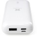 Батарея универсальная Vinga 10000 mAh glossy white (VPB1MWH)
