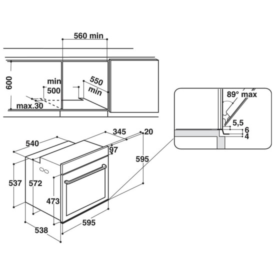 Духова шафа Whirlpool AKZ96220WH Духова шафа Whirlpool AKZ96220WH