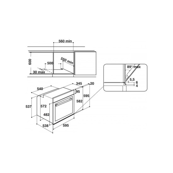 Духова шафа Whirlpool W9OM24S1PBSS Духова шафа Whirlpool W9OM24S1PBSS
