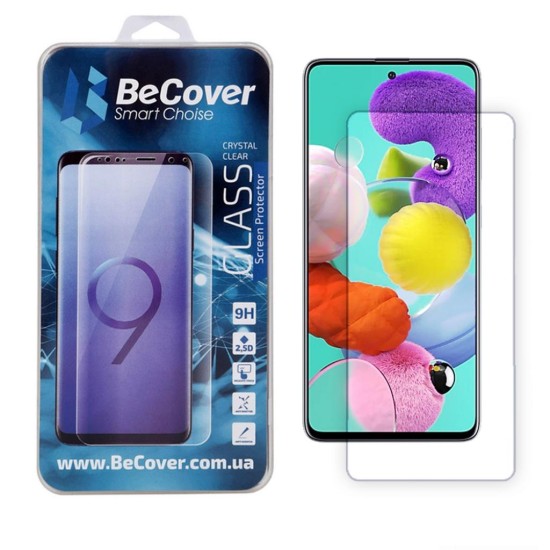 Стекло защитное BeCover Samsung Galaxy A51 SM-A515 Crystal Clear Glass (704669) Стекло защитное BeCover Samsung Galaxy A51 SM-A515 Crystal Clear Glass (704669)