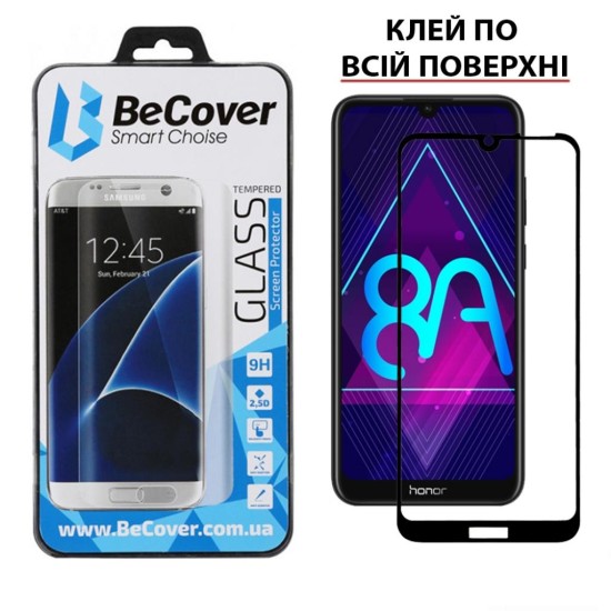 Скло захисне BeCover Honor 8A Black (703670) Скло захисне BeCover Honor 8A Black (703670)