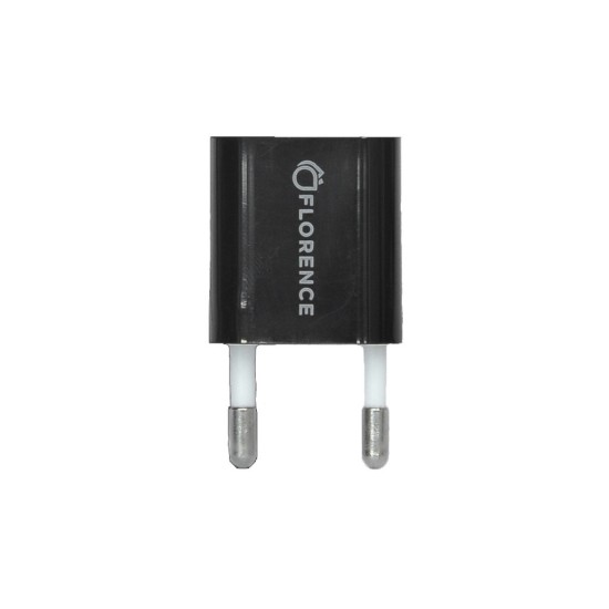 Зарядное устройство Florence 1USB 1A + microUSB cable black (FL-1000-KM) (FL-1000-KM) Зарядное устройство Florence 1USB 1A + microUSB cable black (FL-1000-KM) (FL-1000-KM)