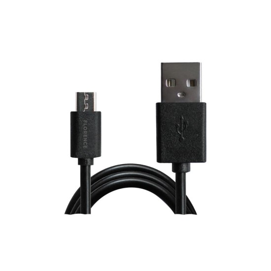 Зарядное устройство Florence 1USB 1A + microUSB cable black (FL-1000-KM) (FL-1000-KM) Зарядное устройство Florence 1USB 1A + microUSB cable black (FL-1000-KM) (FL-1000-KM)