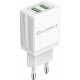 Зарядний пристрій Florence 2USB 2A + Lightning cable white (FL-1021-WL) Зарядний пристрій Florence 2USB 2A + Lightning cable white (FL-1021-WL)