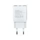 Зарядное устройство Florence 2USB 2A + Type-C cable white (FL-1021-WT) Зарядное устройство Florence 2USB 2A + Type-C cable white (FL-1021-WT)