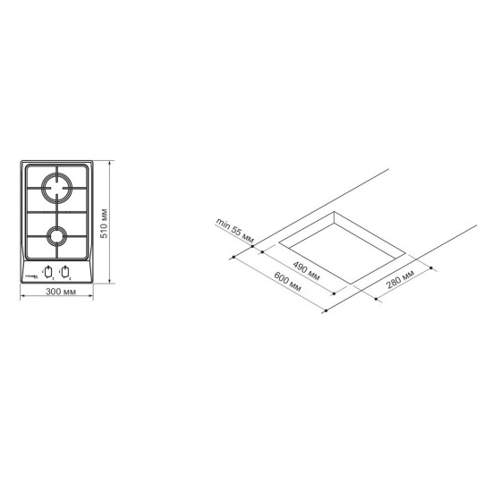Варочная поверхность Pyramida PFX 320 IX Варочная поверхность Pyramida PFX 320 IX