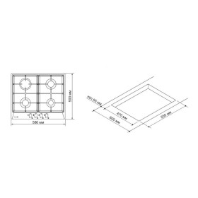 Варочная поверхность Pyramida PFX 644 S INOX