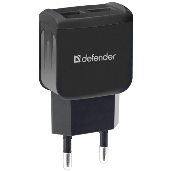 Зарядное устройство Defender EPA-13 black, 2xUSB, 5V/2.1A, package (83840) Зарядное устройство Defender EPA-13 black, 2xUSB, 5V/2.1A, package (83840)