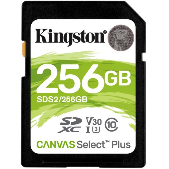 Карта пам'яті Kingston 256GB SDXC class 10 UHS-I U3 Canvas Select Plus (SDS2/256GB) Карта пам'яті Kingston 256GB SDXC class 10 UHS-I U3 Canvas Select Plus (SDS2/256GB)