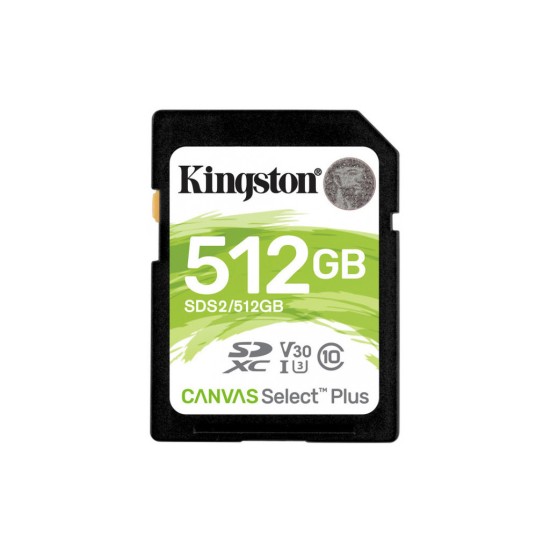 Карта памяти Kingston 512GB SDXC class 10 UHS-I U3 Canvas Select Plus (SDS2/512GB) Карта памяти Kingston 512GB SDXC class 10 UHS-I U3 Canvas Select Plus (SDS2/512GB)