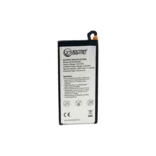 Аккумуляторная батарея Extradigital Samsung Galaxy J5 2017 (EB-BJ530ABE) 3000 mAh (BMS6422) Аккумуляторная батарея Extradigital Samsung Galaxy J5 2017 (EB-BJ530ABE) 3000 mAh (BMS6422)