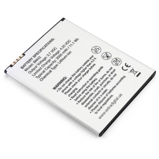 Аккумуляторная батарея Extradigital Xiaomi Redmi Note 1 (BM42) 3000 mAh (BMX6440) Аккумуляторная батарея Extradigital Xiaomi Redmi Note 1 (BM42) 3000 mAh (BMX6440)