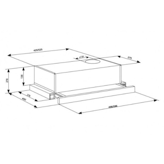Витяжка кухонна Eleyus LOTUS 470 60 BL (LOTUS47060BL) Витяжка кухонна Eleyus LOTUS 470 60 BL (LOTUS47060BL)