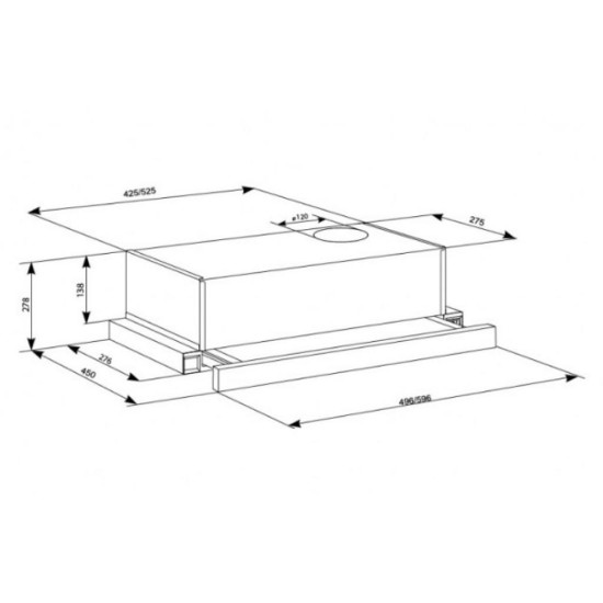 Витяжка кухонна Eleyus LOTUS 470 60 WH (LOTUS47060WH) Витяжка кухонна Eleyus LOTUS 470 60 WH (LOTUS47060WH)
