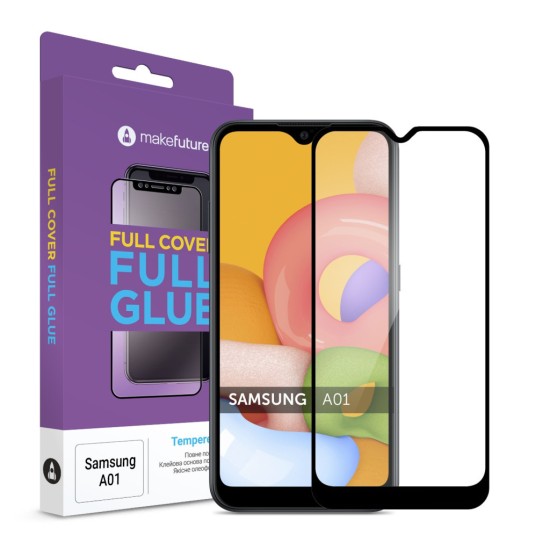 Скло захисне MakeFuture Samsung A01 Full Cover Full Glue (MGF-SA01) Скло захисне MakeFuture Samsung A01 Full Cover Full Glue (MGF-SA01)