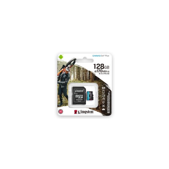 Карта памяти Kingston 128GB microSDXC class 10 UHS-I U3 A2 Canvas Go Plus (SDCG3/128GB) Карта памяти Kingston 128GB microSDXC class 10 UHS-I U3 A2 Canvas Go Plus (SDCG3/128GB)