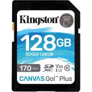 Карта пам'яті Kingston 128GB SDXC class 10 UHS-I U3 Canvas Go Plus (SDG3/128GB)
