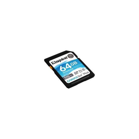 Карта пам'яті Kingston 64GB SDXC class 10 UHS-I U3 Canvas Go Plus (SDG3/64GB) Карта пам'яті Kingston 64GB SDXC class 10 UHS-I U3 Canvas Go Plus (SDG3/64GB)