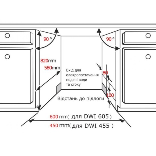Посудомийна машина Interline DWI 605 L (DWI605L) Посудомийна машина Interline DWI 605 L (DWI605L)
