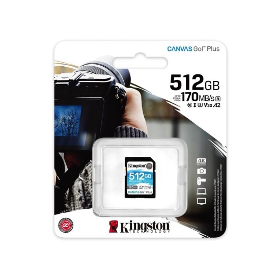 Карта пам'яті Kingston 512GB SDXC class 10 UHS-I U3 Canvas Go Plus (SDG3/512GB) Карта пам'яті Kingston 512GB SDXC class 10 UHS-I U3 Canvas Go Plus (SDG3/512GB)
