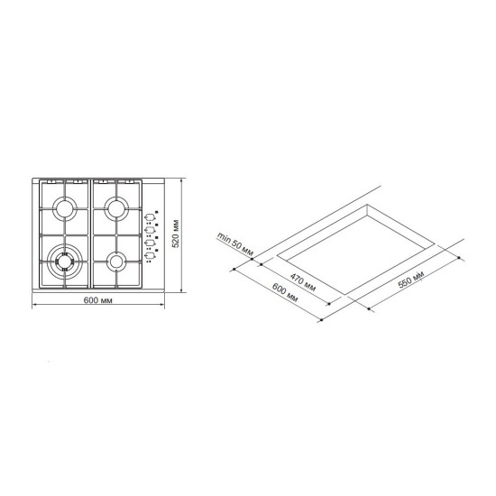 Варочна поверхня Pyramida PSG 614 BLACK LUXE (PSG614BLACKLUXE) Варочна поверхня Pyramida PSG 614 BLACK LUXE (PSG614BLACKLUXE)