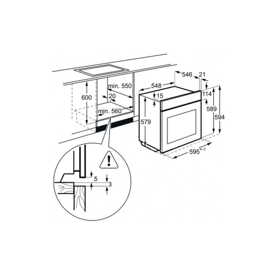 Духова шафа AEG BER455120B Духова шафа AEG BER455120B