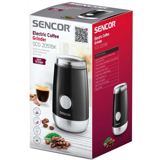 Кофемолка Sencor SCG 2051 BK (SCG2051BK) Кофемолка Sencor SCG 2051 BK (SCG2051BK)