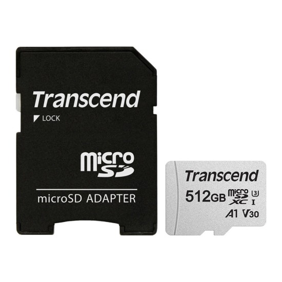 Карта пам'яті Transcend 512GB microSDXC Class 10 U3 (TS512GUSD300S-A) Карта пам'яті Transcend 512GB microSDXC Class 10 U3 (TS512GUSD300S-A)