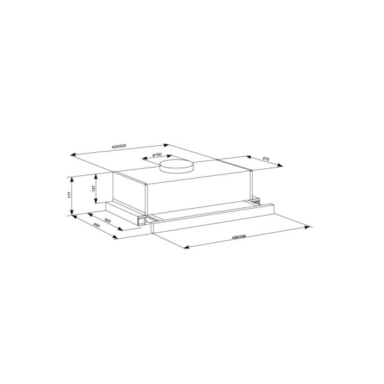 Витяжка кухонна Eleyus LOTUS 1000 50 INOX Витяжка кухонна Eleyus LOTUS 1000 50 INOX