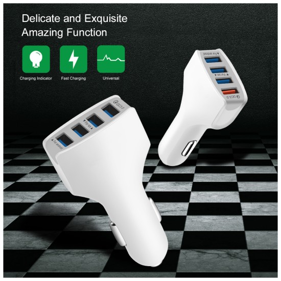 Зарядний пристрій XoKo CQC-400 4 USB Qualcom 3.0 7A White (CQC-400-WH) Зарядний пристрій XoKo CQC-400 4 USB Qualcom 3.0 7A White (CQC-400-WH)
