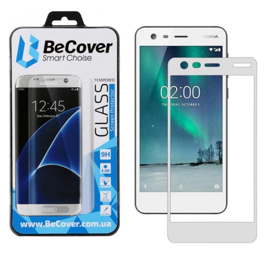 Стекло защитное BeCover Nokia 2 White (702167) Стекло защитное BeCover Nokia 2 White (702167)