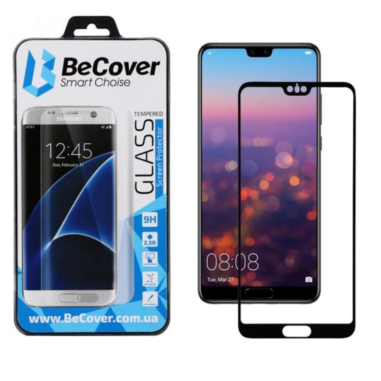 Скло захисне BeCover HUAWEI P20 Black (702169) Скло захисне BeCover HUAWEI P20 Black (702169)